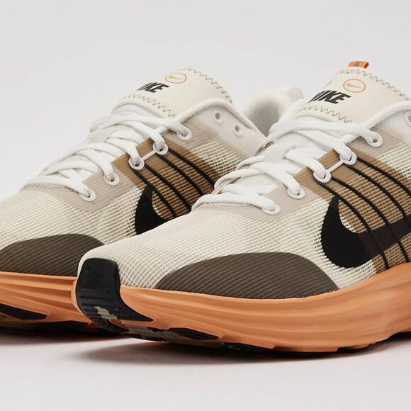 Nike Lunar Roam Summit White Khaki Orange Running Sneakers Shoes Mens Size 8 - Picture 1 of 16